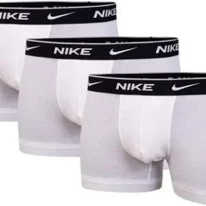 Nike 3 pack trunk boxer cotone elastico con logo 0000KE1008-MED tripack bianco