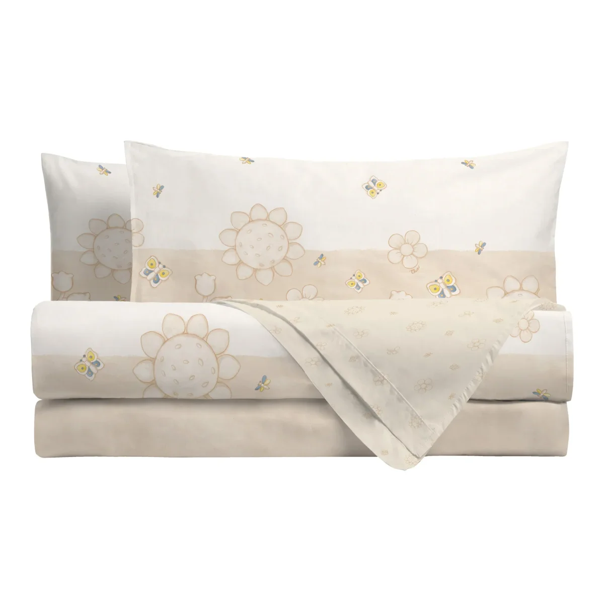 THUN® Parure Copripiumino Matrimoniale stampa digitale letto Elegance Beige B201054 - immagine 3