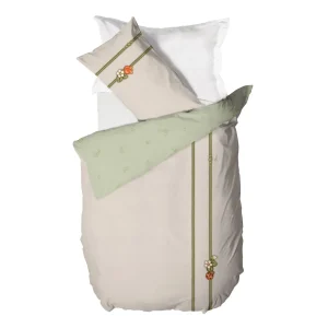 THUN Parure Set letto Copripiumino Singolo in Cotone Country Bloom Beige B201198