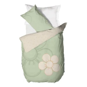 THUN Parure Copripiumino Singolo Iconic Elegance Daisy Green B201063