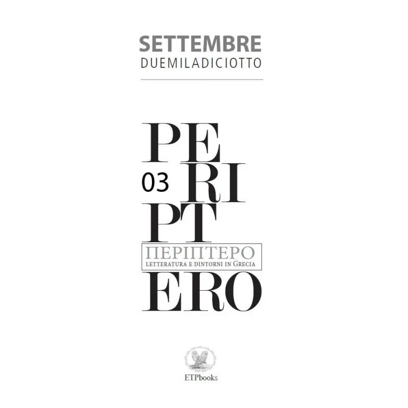 PERIPTERO MAGAZINE - Settembre duemiladiciotto