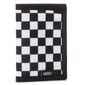Vans Portafoglio Trifold Slipped in Poliestere Nero Bianco Unisex