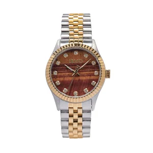 Liu Jo orologio TINY Silver donna acciaio 30 mm silver e gold marrone mov quarzo