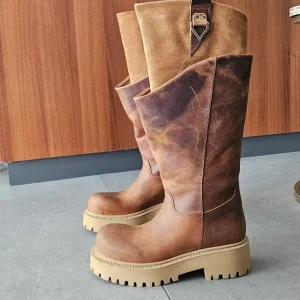 Stivale Boomerang Double 20 nabuk e camoscio cuoio spazzolato