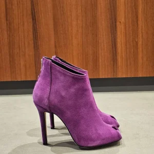 Tronchetti camoscio viola Sidney 105 tacco 11