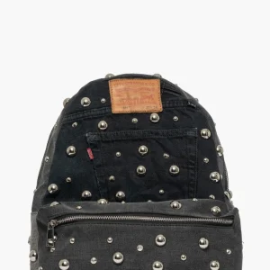 Zaino jeans nero con borchie Beatrice