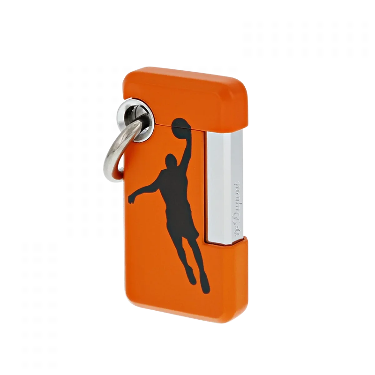 S.t.dupont accendino con portachiavi Inox Uomo Donna arancio basket Dunk-o 032027