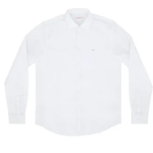 CAMICIA UOMO SLIM FIT IN COTONE STRETCH  BIANCO - SHIRT OXFORD L/S  S19101