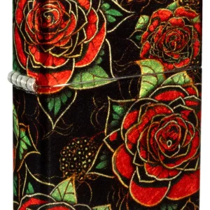 Zippo accendino Special Limited Edition 46849 roses bouquet tatoo 360°