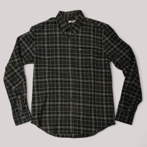CAMICIA UOMO FLANELLA MILITARE/NERO