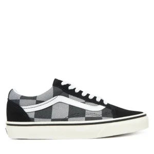 Vans Scarpa Old Skool Tomaia in Tela e Pelle Nero Sneaker Unisex