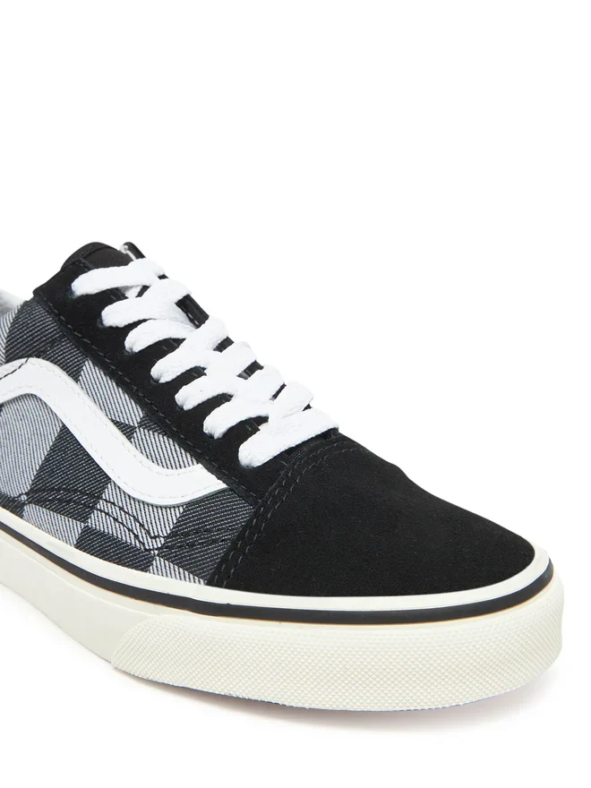 Vans Scarpa Old Skool Tomaia in Tela e Pelle Nero Sneaker Unisex - immagine 5