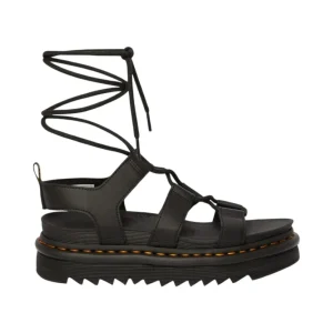 Dr. Martens Sandalo Donna Nartilla Black con Suola Platform da 5 cm