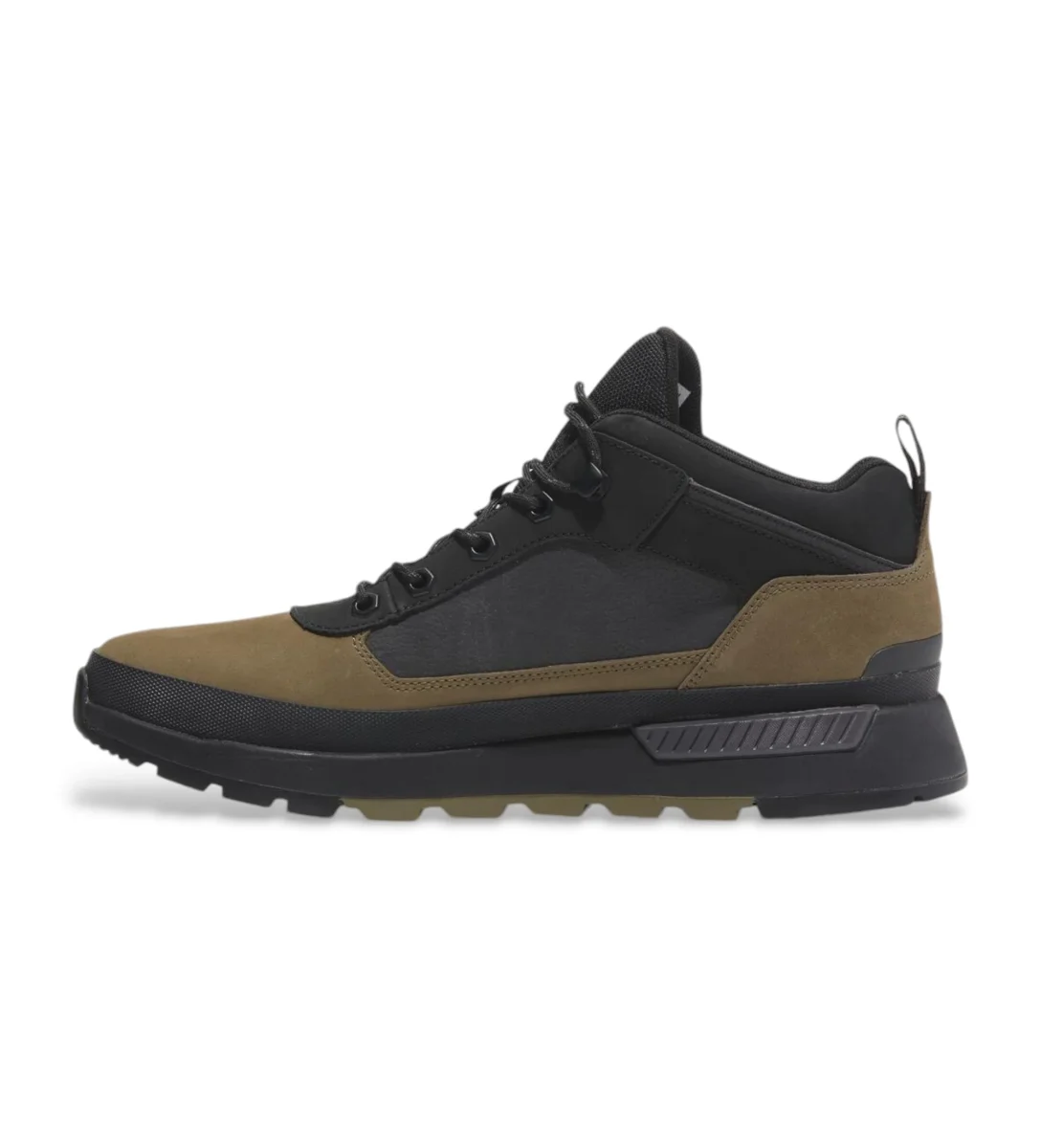 Timberland Scarpe Sneaker Uomo Field Trekker Tomaia in Pelle Verde Oliva - immagine 8