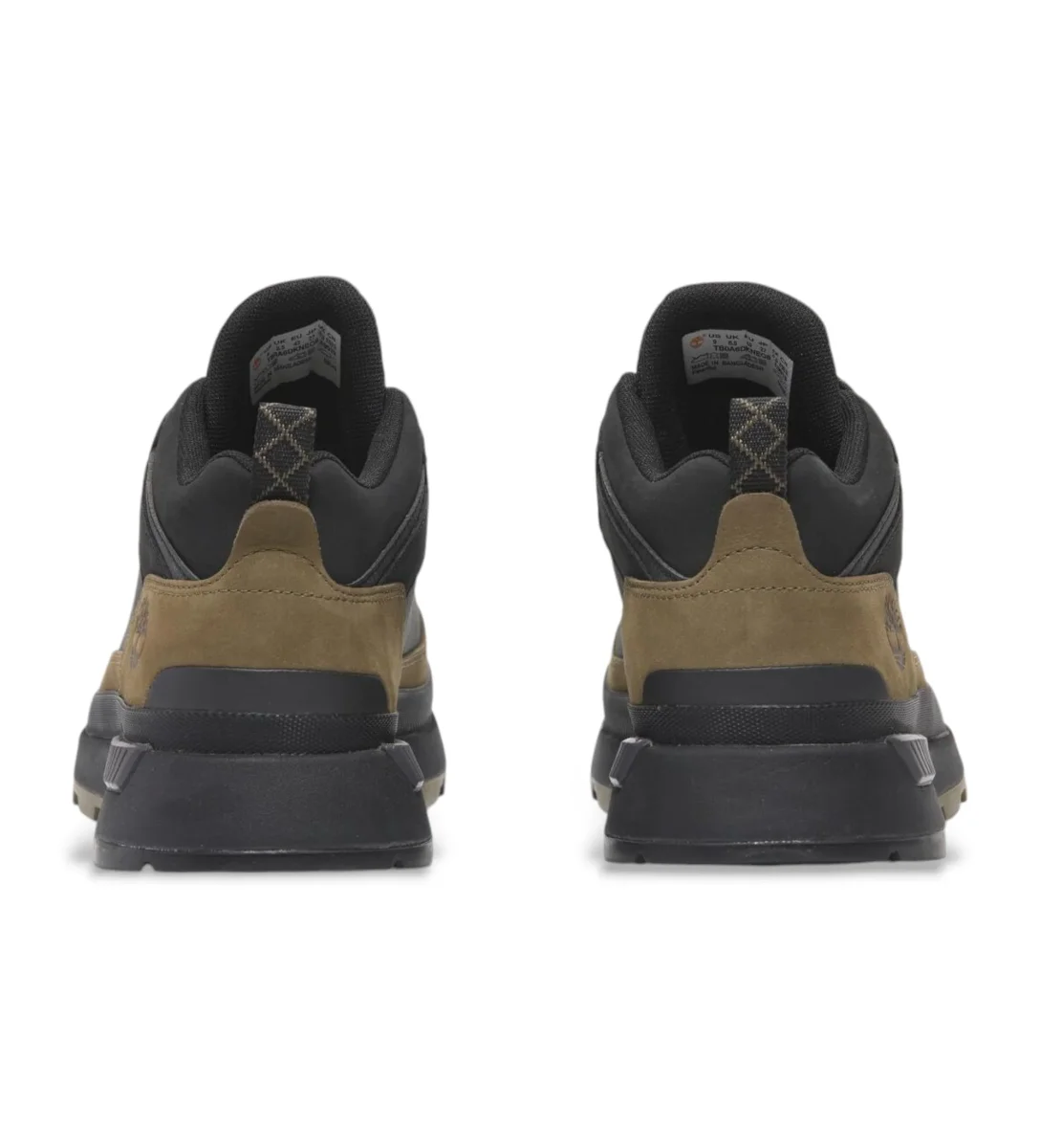 Timberland Scarpe Sneaker Uomo Field Trekker Tomaia in Pelle Verde Oliva - immagine 6