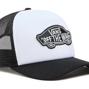 Vans Cappello Trucker Classic Patch Curved Bill Poliestere Nero Bianco Unisex