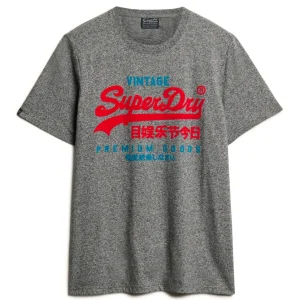 Superdry T-shirt Uomo Duo Vintage Logo in misto Cotone