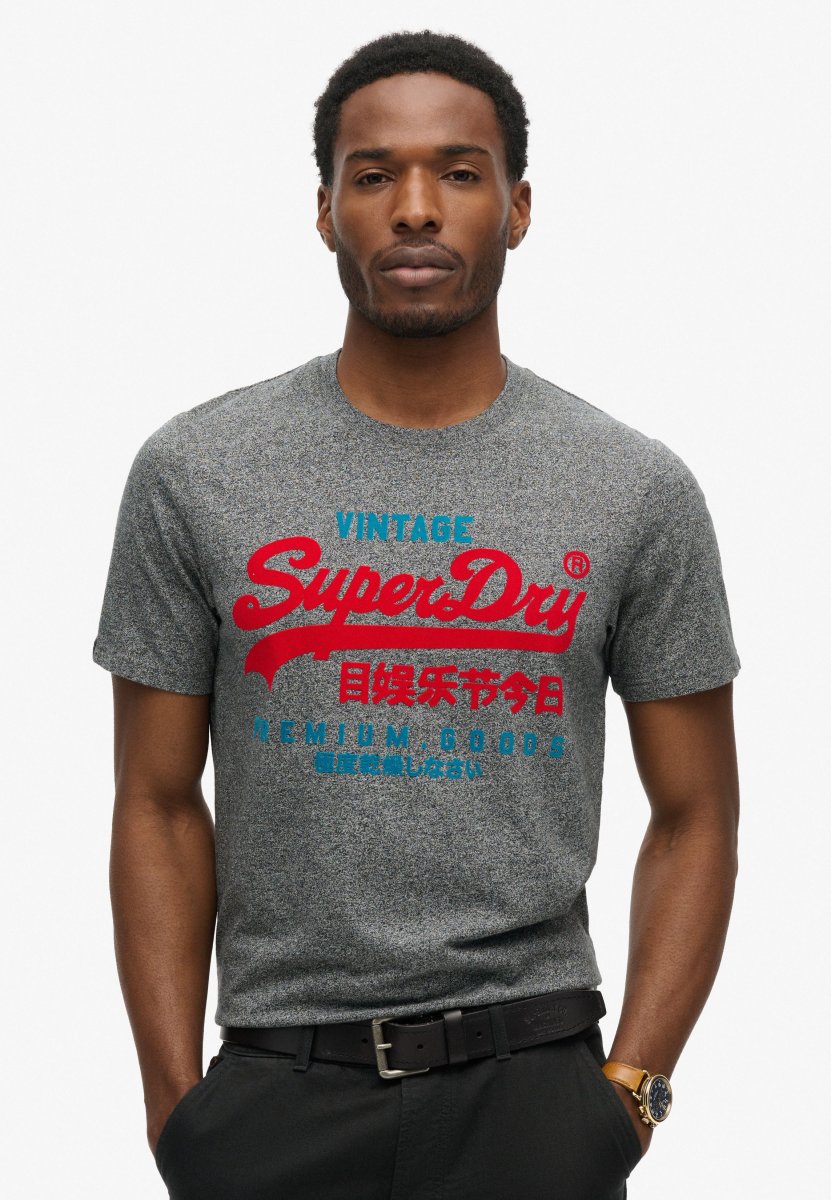 Superdry T-shirt Uomo Duo Vintage Logo in misto Cotone - immagine 3