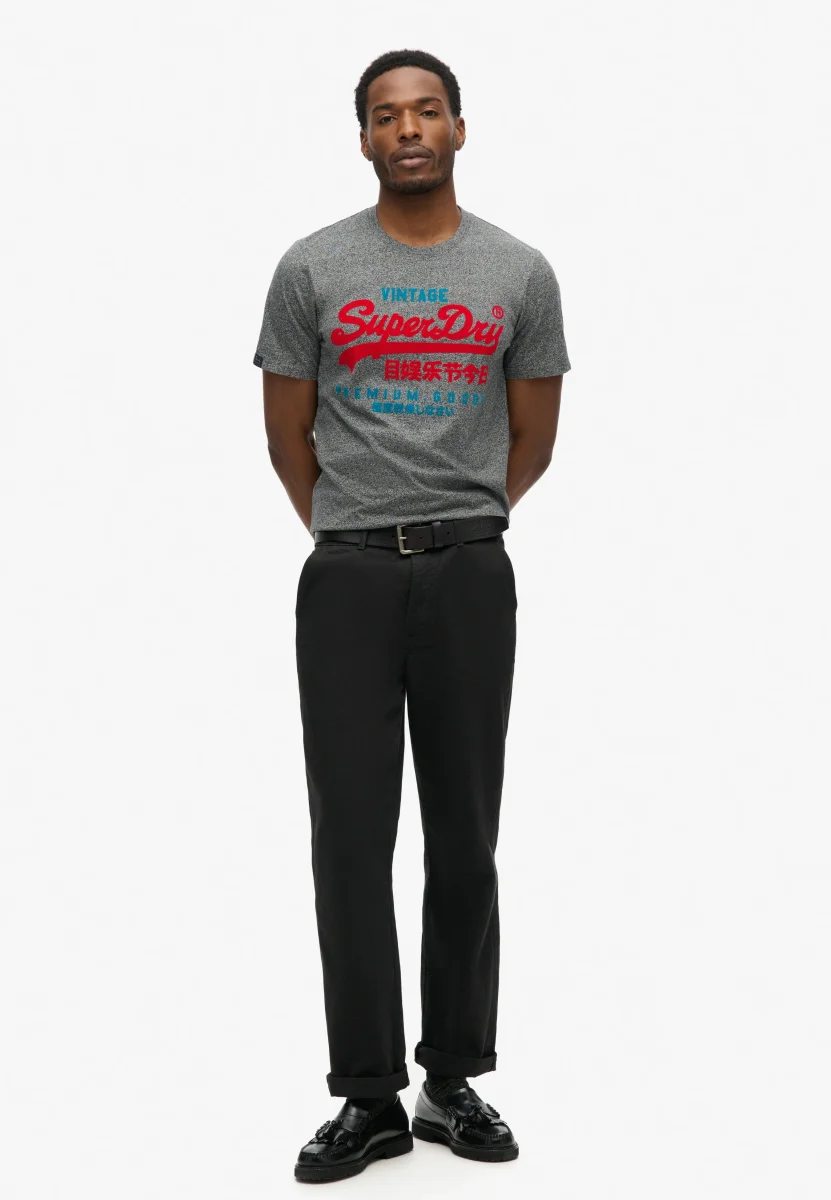 Superdry T-shirt Uomo Duo Vintage Logo in misto Cotone - immagine 4