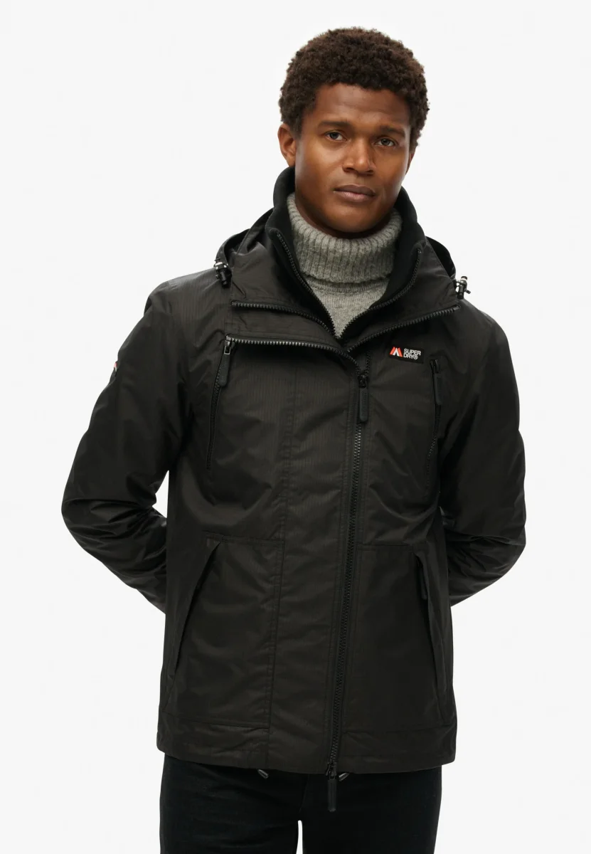 Superdry Giacca Windbreaker con Cappuccio Hooded Mountain nero - immagine 4