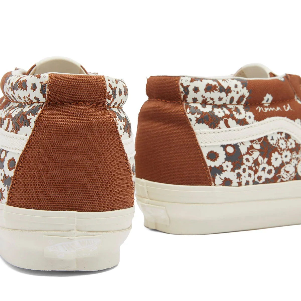 Vans Scarpa OG SK8-Mid LX NOMA in Tela Marrone con Decorazioni Unisex - immagine 3